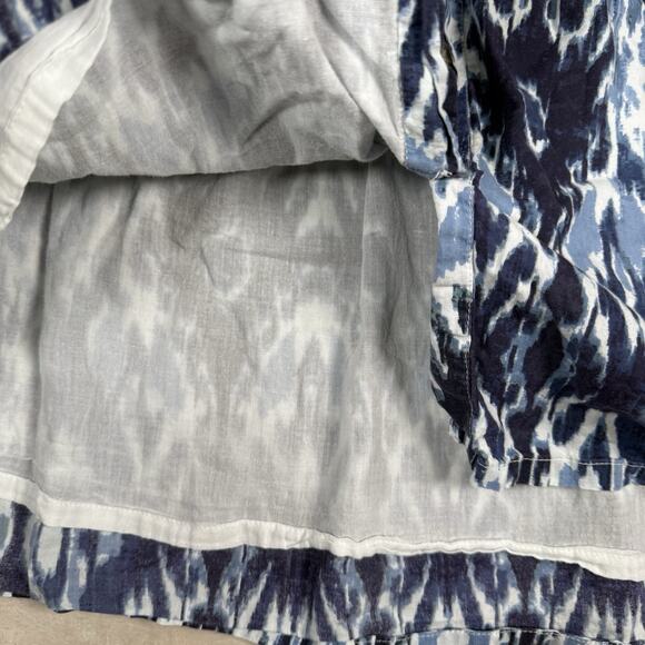 Blue Patterned Mini Dress - Picture 5 of 11